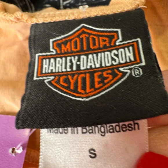 Harley-Davidson Orange Graphic Tank Top - Picture 3 of 5